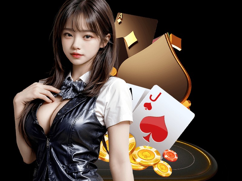 Bàn chơi Baccarat trực tuyến tại MU88 với người chia bài xinh đẹp